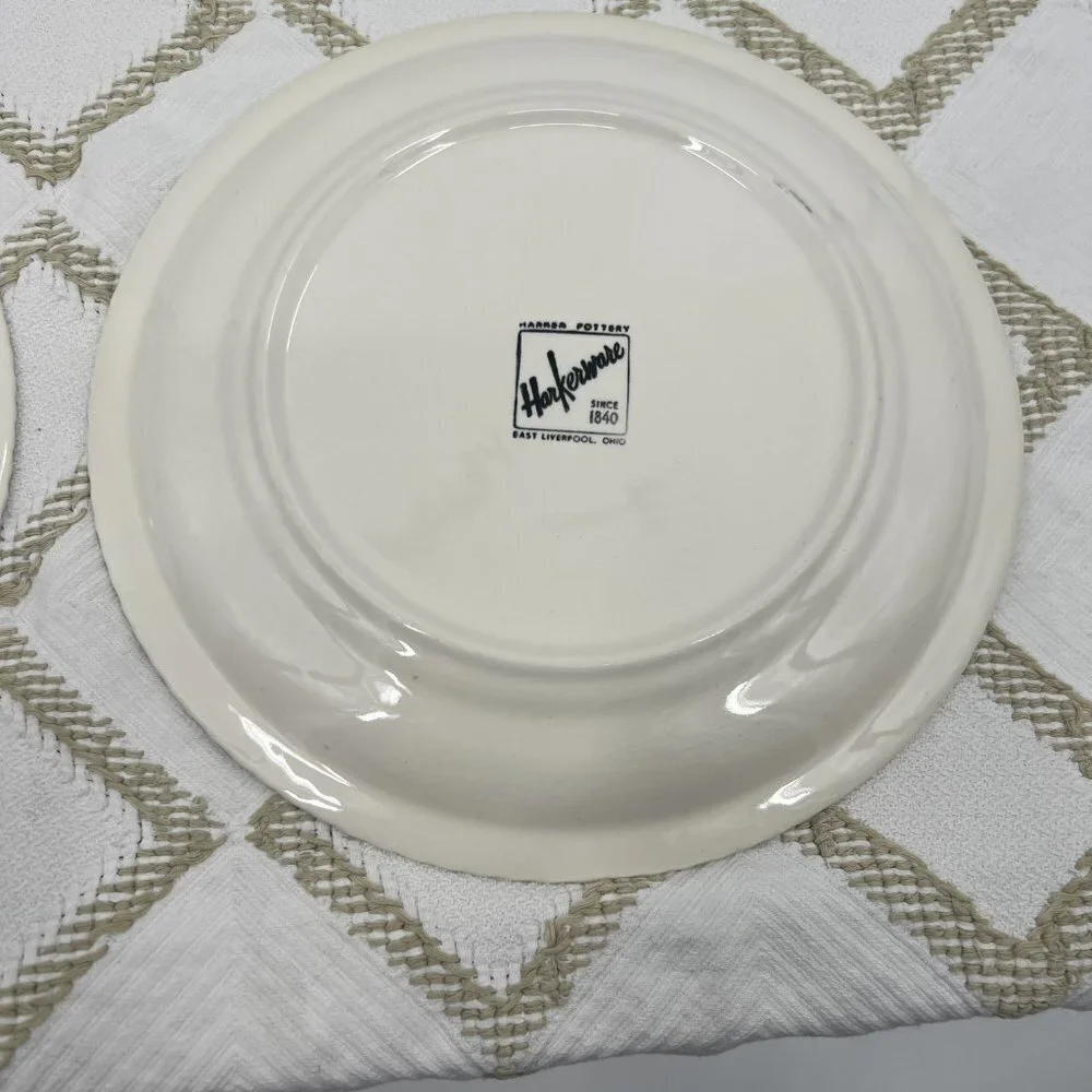 Harker Pottery 2 dinner plates 9 1/2